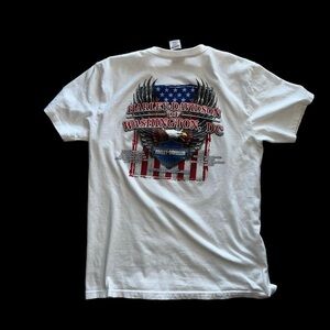 Mens Grunge Harley Davidson T-Shirt